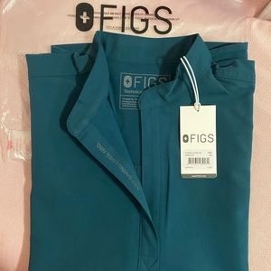 FIGS Caribbean Blue Rafaela Scrub Top XXS